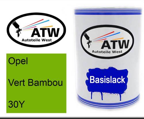 Opel, Vert Bambou, 30Y: 500ml Lackdose, von ATW Autoteile West.